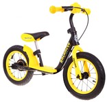Rowerek biegowy SporTrike Balancer dla dzieci Żółty Pierwszy rowerek do Nauki jazdy