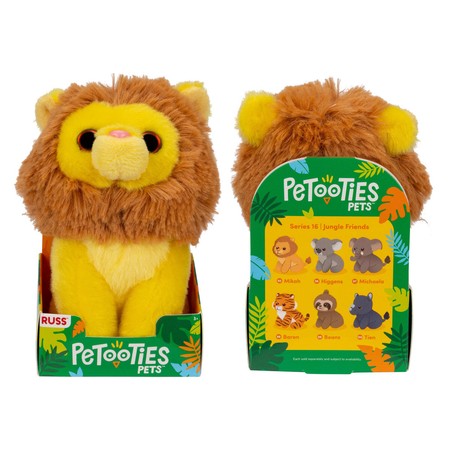 RUSS PetooTies Pets Jungle Friends Seria 16, Mikah, pluszak, 10 cm