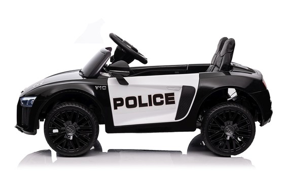 Audi R8 Policja na akumulator dla dzieci + Pilot + EVA + Wolny Start + MP3 LED