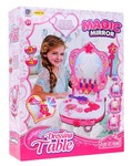 Interaktywna przenośna toaletka dla dziewczynek 3+ Lustro + kosmetyki + akcesoria