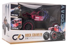 Crawler REAL ROCK z Funkcją Dymu R/C Czerwony