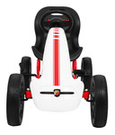 Gokart ABARTH na pedały dla dzieci Biały + Koła EVA + Hamulec ręczny + Wolny bieg
