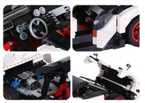 Zestaw Klocków Autko Sportowe 960el.Białe