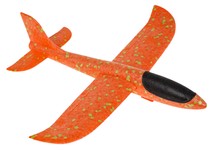 Styropianowy Samolot z Ręczną Wyrzutnią Pomarańczowy