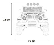 Auto terenowe OFF-ROAD 3.0 dla dzieci Czerwony + Pilot + Wolny Start + Pasy + Audio LED