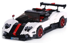 Zestaw Klocków Autko Sportowe 960el.Białe