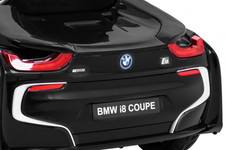 BMW I8 Lift Auto na akumulator Czarny + Pilot + Wolny Start + 3-pkt pasy + MP3 USB + LED