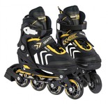 Zestaw 4w1 Rolki Wrotki Łyżwy dla dzieci Rozmiar 34-38 Żółty