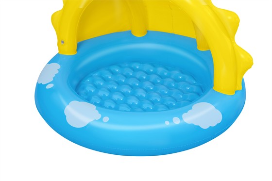 Dmuchany Brodzik Basenik Słoneczko dla dzieci 2+ BESTWAY 101x97x71 + Odpinany daszek + Dmuchane dno