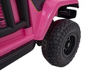 Auto terenowe OFF-ROAD 3.0 dla dzieci Różowy + Pilot + Wolny Start + Pasy + Audio LED