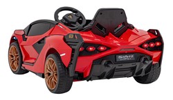 Lamborghini SIAN na akumulator dla dzieci Czerwony + Pilot + EVA + Wolny Start + Audio LED