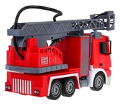 Zdalnie sterowany wóz straży pożarnej 1:12 dla dzieci 3+ Wąż strażacki + interaktywne funkcje