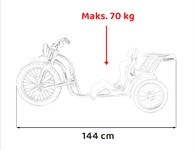 Pojazd DRIFT BIKE 21 Czerwony