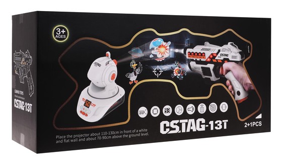 Zestaw Pistoletów Laserowych + Projektor
