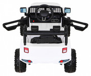 Autko Jeep Dark Night na akumulator dla dzieci Biały + Wolny Start + EVA + Audio LED