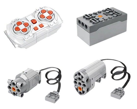 Zestaw Klocków Auto Sportowe Czerwone 1958el.