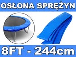 Kołnierz ochronny na sprężyny SkyRamiz Niebieski do trampoliny ogrodowej 244cm/8FT