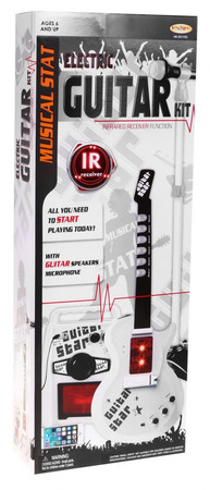 Zestaw muzyczny dla dzieci 6+ Gitara elektryczna + Wzmacniacz + Mikrofon