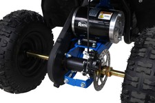 Quad HIPERFECT na akumulator Niebieski 35km/h + Silnik bezszczotkowy 1000W + Koła pompowane + Regulacja siedzenia