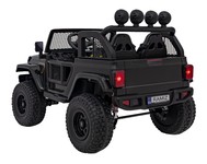 Auto terenowe OFF-ROAD 3.0 dla dzieci Czarny + Pilot + Wolny Start + Pasy + Audio LED