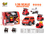 Zestaw Pojazdów Straż Pożarna 1:36