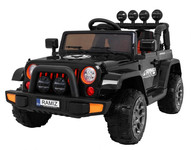 Auto Terenowe Full Time 4WD dla dzieci Czarny + Napęd 4x4 + Pilot + Audio LED + Schowek