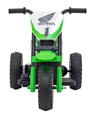 Motorek Cross Honda CRF 450R na akumulator dla dzieci Zielony + 3 Koła + Gumowy Bieżnik + Klakson