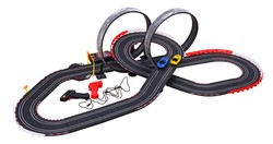 6-metrowy Tor wyścigowy dla dzieci 3-8 lat + Świetlne pętle 360 + 2 autka + Licznik okrążeń