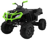 Quad XL ATV 2,4GHz na akumulator dla dzieci Czarno-Zielony + Pilot + Napęd 4x4 + Bagażnik + Wolny Start + EVA + Audio LED