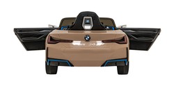 Autko BMW i4 na akumulator dla dzieci Złoty + Wolny Start + EVA + Ekoskóra + Audio LED + Pilot