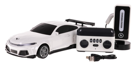 Autko R/C + Stacja Ładowania Biały