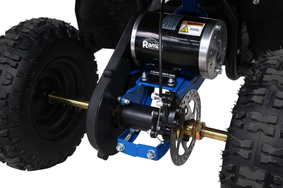 Quad HIPERFECT na akumulator Niebieski 35km/h + Silnik bezszczotkowy 1000W + Koła pompowane + Regulacja siedzenia