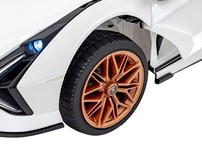 Lamborghini SIAN na akumulator dla dzieci Biały + Pilot + EVA + Wolny Start + Audio LED