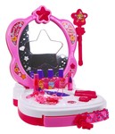 Interaktywna przenośna toaletka dla dziewczynek 3+ Lustro + kosmetyki + akcesoria