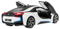 BMW i8 białe RASTAR model 1:14 Zdalnie sterowane auto + pilot 2,4 GHz