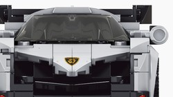 Zestaw Klocków Auto Sportowe 398el. Białe