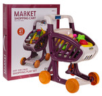 Wózek Sklepowy z Funkcją Świateł i Muzyki 41el. Czerwony