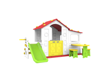 Duży Dom Z Przedsionkiem 4w1 Czerwony Dach