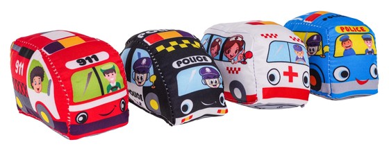 Mata Miasto Straż Pożarna + Zestaw Miękkich Autek