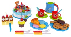 Zestaw Urodzinowy Przyjęcie Tort Niebieski