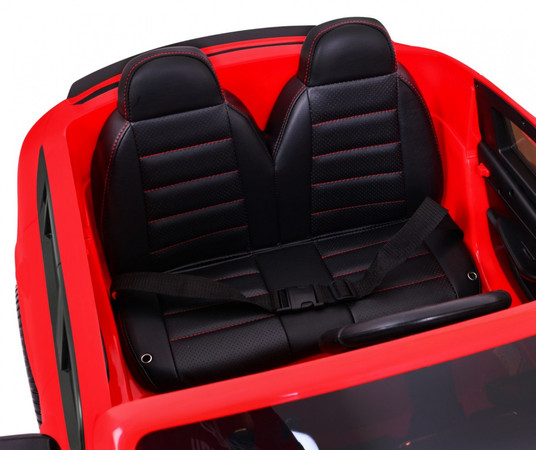 Auto Mercedes GLC 63S dla dzieci Czerwony + Napęd 4x4 + MP4 + LED + Ekoskóra + Wolny Start + EVA