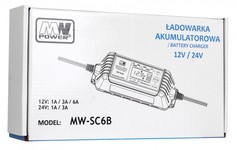 Ładowarka akumulatorowa z Wyświetlaczem LCD 12V i 24V + 2 Tryby specjalne