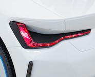 Autko BMW i4 na akumulator dla dzieci Biały + Wolny Start + EVA + Ekoskóra + Audio LED + Pilot