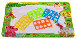 Mata wodna dla dzieci 3+ Znikające rysunki Zabawka kreatywna + 2 Pisaki + 4 Szablony