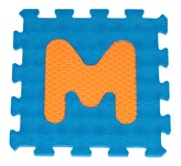 Mata Sensoryczna z 26 Puzzli Alfabet dla dzieci 10m+ Wyjmowane litery + Pianka EVA + Różne faktury