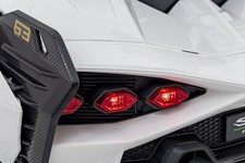 Lamborghini SIAN na akumulator dla dzieci Biały + Pilot + EVA + Wolny Start + Audio LED