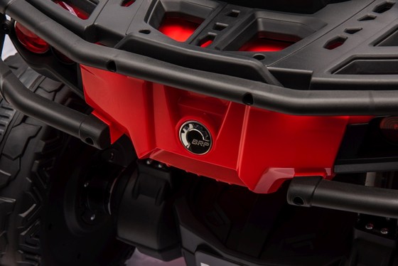 Quad Can Am Outlander ATV z Pilotem Czerwony