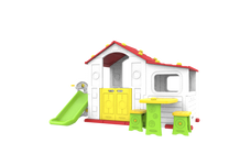 Duży Dom Z Przedsionkiem 4w1 Czerwony Dach