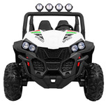 Terenowe Grand Buggy Lift dla dzieci Biały + Napęd 4x4 + Pilot + Bagażnik + Radio MP3 + LED