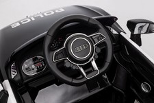 Audi R8 Policja na akumulator dla dzieci + Pilot + EVA + Wolny Start + MP3 LED